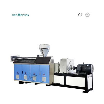 CE ISO Certified SJZ-80/156 Conical Twin Screw Extruder for PVC Wall Panel Production