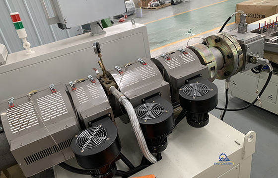 65mm Twin Screw PVC Rain Gutter Making Machine With Counter Rotating