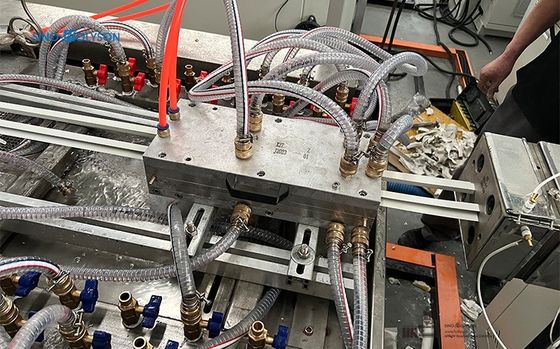 38CrMoALA Plastic Extrusion Production Line For PVC WPC Panel By Sino Holyson