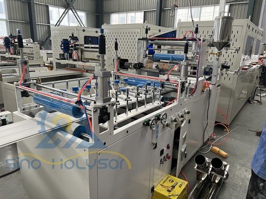 380v 50hz 3 Phase PVC Wall Panel Machine 37kW With Laminating And Hot Stamping Machine