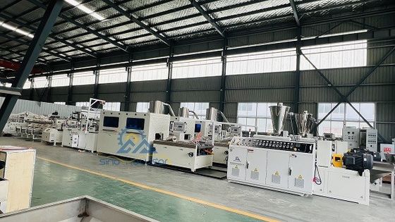200-300mm Double Screw PVC Panel Manufacturing Machine 23x2x2m