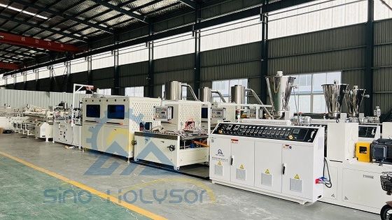 380V Double Screw WPC Wall Panel Machine 250kg/H 30kW
