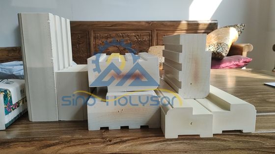 3'' Rectangular WPC/PVC Solid Wooden Door Frame Profile Making Extrusion Machine Line 180-200KG/H