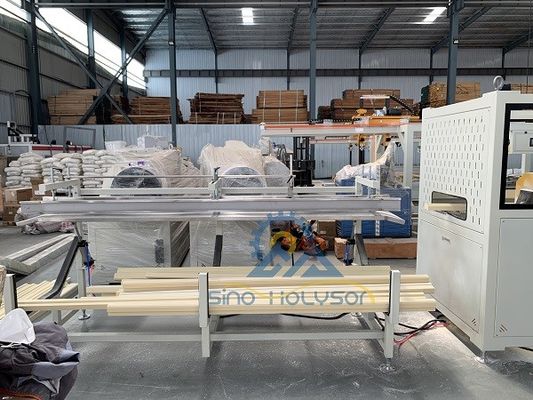 37kW Deep Screw PVC WPC Door Frame Making Machines 180-200KG/H