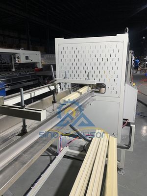 3'' Rectangular WPC/PVC Solid Wooden Door Frame Profile Making Extrusion Machine Line 180-200KG/H