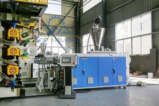 PVC Marble Sheet Unmanned PLC Control Plastic Production Line Extruder Making Machine