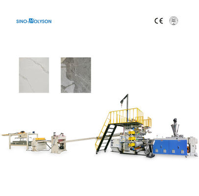 PVC Marble Sheet Unmanned PLC Control Plastic Production Line Extruder Making Machine