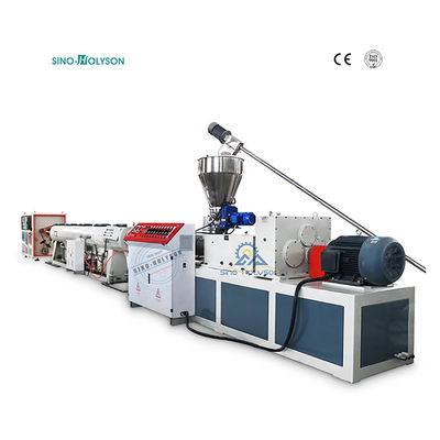 39.6 Rpm Plastic Conical Twin Screw Extruder Machine 2000KG