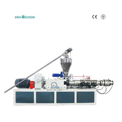39.6 Rpm Plastic Conical Twin Screw Extruder Machine 2000KG