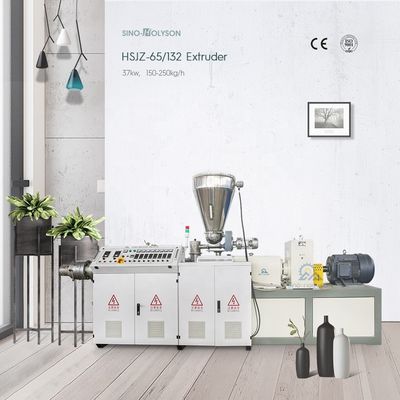 37kw WPC PVC Conical Twin Screw Extruder / PVC Extruder