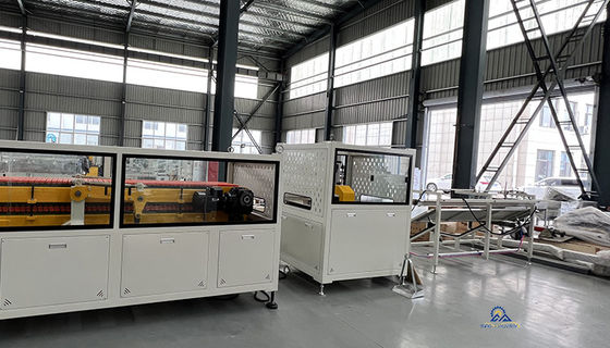 38CrMoALA Screw Material WPC Solid Door Frame Extrusion Line For Door Production