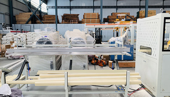 Manufacturing Plant WPC Door Profile Extrusion Line 22-25m * 2.5m * 2.5m at Competitive