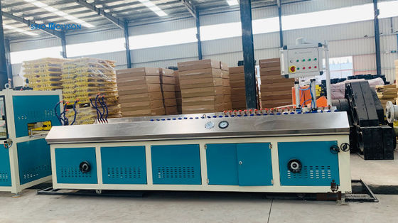 22 1 Screw L/D Ratio PVC Wood Composite Hollow Grille Bamboo Wall Panel Extrusion Line Making Machine