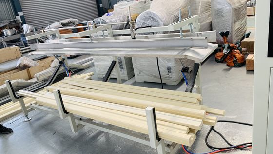 22 1 Screw L/D Ratio PVC Wood Composite Hollow Grille Bamboo Wall Panel Extrusion Line Making Machine