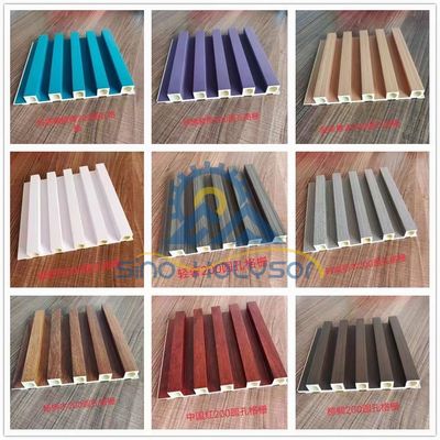 22 1 Screw L/D Ratio PVC Wood Composite Hollow Grille Bamboo Wall Panel Extrusion Line Making Machine