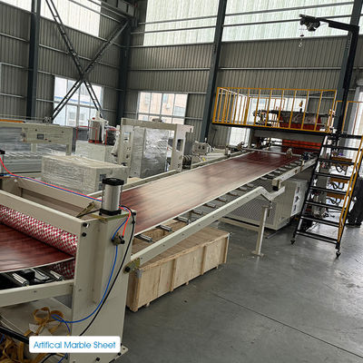 Customized PVC Artificial Marble Sheet Production Line with 380V 50HZ 3Phase Power