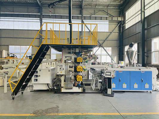 75kW PLC Siemens Control Laminated PVC Marble Sheet Making Machine