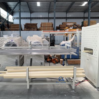 Double Screw Counter Rotating Conical Twin Screw WPC Door Frame Manufacturing Machine