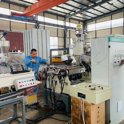 75 rpm Single Screw Extruder PLA Straw Making Machine 7.5kw
