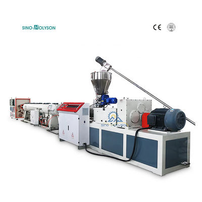 42 Rpm UPVC Pipe Manufacturing Machine 380V / 415V For Drain Pipe