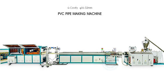 22kw PVC Conduit Pipe Making Machine Electric Four Cavity