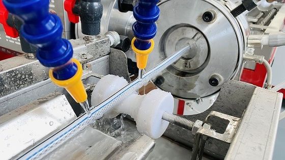High Output PVC Fiber Reinforced Pipe Production Line Plastic Extruders Brained Garden Hose Making Machine Manufacturer