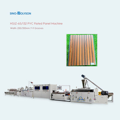 HSJZ-65/132 PVC Flute Wall Panel Making Machine(7/9 Grooves)