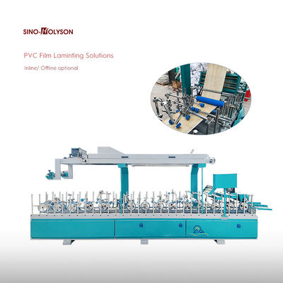 Width 300mm Inline / Offline PVC Wall Panel  Film Laminating Machine(Cold Glue Version)