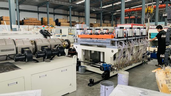 38CrMoAlA Screw Material PVC Foamed Advertising Board Machine For 1220mm Width Board