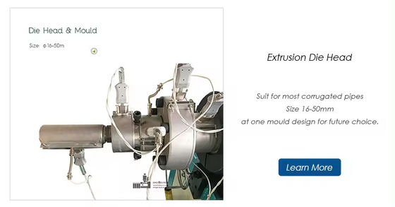 High Speed Electric Plastic Smoke Hookah Hose Flexible Single Wall Corrugated Pipe Machine