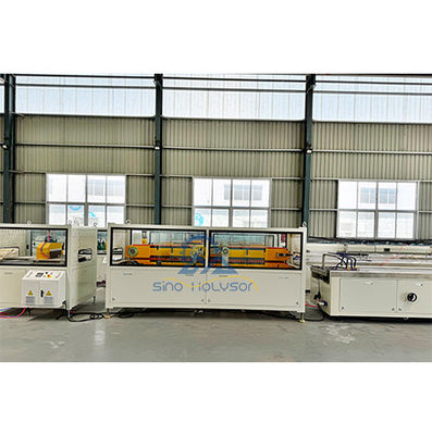 37kw Twin Screw Extruder WPC Solid Door Frame Extrusion Line