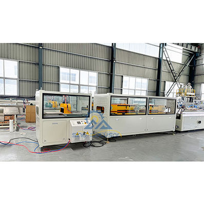Twin Screw WPC Door Frame Extrusion Line With Mitsubishi PLC Control