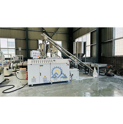 Twin Screw WPC Door Frame Extrusion Line With Mitsubishi PLC Control