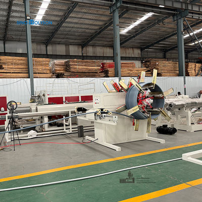 PE / PP Automatic Double Station Pipe Coiler Machine For HDPE Irrigation Pipe Production Line 20-63mm