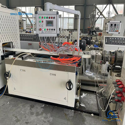 WPC/PVC Wall Panel Machine With Conical Twin Screw Extruder ABB Or Delta Inverter 380V 50HZ 3Phase Customized Voltage