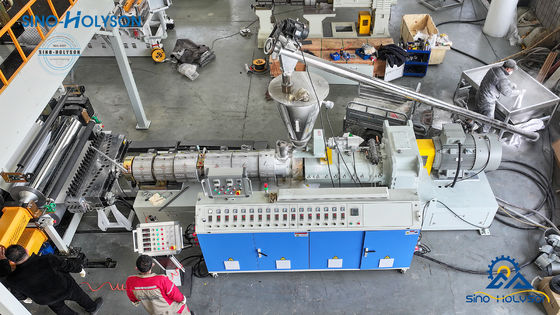 Sino-Holyson Automatic SPC Floor Manufacturing Equipment / SPC Floor Sheet Making Machine