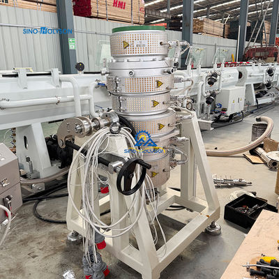 Sinohs 75/250mm HDPE Pipe Making Machine PE Production Line Extruder For Plastic Pipes / PE Pipe Making
