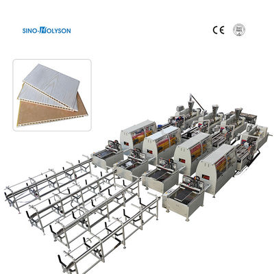 Sinohs 65/132 PVC Wall Panel Making Machine/ WPC Fluted Panel Production Line/WPC Profile Production Line