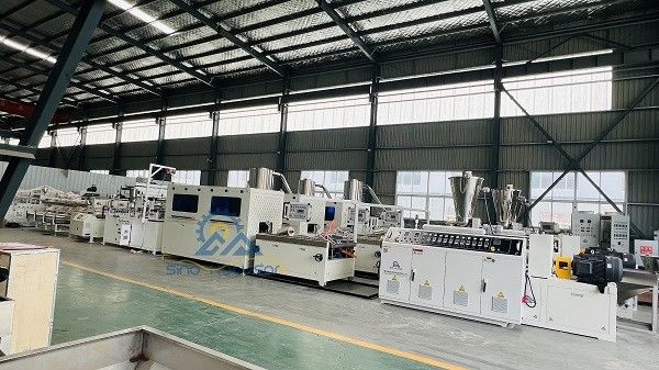 200-300mm Double Screw PVC Panel Manufacturing Machine 23x2x2m