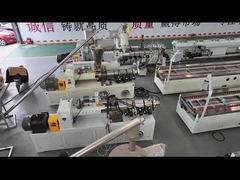 उच्च आउटपुट WPC डोर फ्रेम विनिर्माण के लिए Sino Holyson HSJZ-65/132 WPC पीवीसी वॉल पैनल मशीन